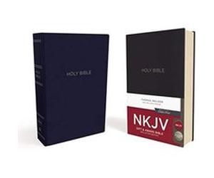 NKJV, Gift and Award Bible, Leather-Look, Blue, Red Letter Edition - [Version Originale] Inconnu (Auteur)