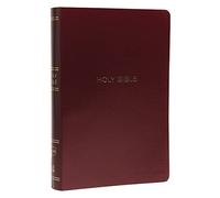 NKJV Holy Bible, Giant Print Center-Column Reference Bible, Burgundy Leather-look, 72,000+ Cross References, Red Letter, Comfort Print: New King James Version
