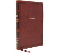 NKJV Holy Bible Giant Print Thinline Bible Brown Leathersoft Thumb Indexed Red Letter Comfort Print New King James Version by Thomas Nelson Thomas Nelson (Auteur)