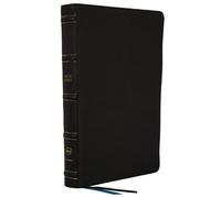 Nkjv, Large Print Thinline Reference Bible, Blue Letter, Maclaren Series, Genuine Leather, Black, Thumb Indexed, Comfort Print
