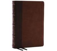 NKJV Large Print Thinline Reference Bible Blue Letter Maclaren Series Leathersoft Brown Comfort Print by Thomas Nelson Thomas Nelson (Auteur)