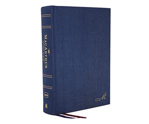 NKJV, MacArthur Study Bible, Blue Cloth over Board, Comfort Print: Unleashing God's Truth One Verse at a Time (Holy Bible, New King James Version)