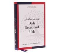 NKJV Matthew Henry Daily Devotional Bible Hardcover Red Letter Comfort Print by Thomas Nelson Thomas Nelson (Auteur)