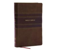 Nkjv Personal Size Large Print Bible With 43,000 Cross References, Brown Leathersoft, Red Letter, Comfort Print