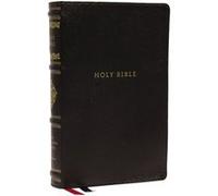 NKJV Personal Size Reference Bible Sovereign Collection Genuine Leather Black Red Letter Thumb Indexed Comfort Print by Thomas Nelson Thomas Nelson (Auteur)