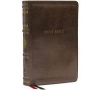 NKJV Personal Size Reference Bible Sovereign Collection Leathersoft Brown Red Letter Comfort Print by Thomas Nelson Thomas Nelson (Auteur)