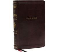 NKJV Personal Size Reference Bible Sovereign Collection Leathersoft Brown Red Letter Thumb Indexed Comfort Print by Thomas Nelson Thomas Nelson (Auteur)