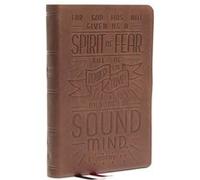 NKJV Personal Size Reference Bible Verse Art Cover Collection Genuine Leather Brown Red Letter Comfort Print by Thomas Nelson Thomas Nelson (Auteur)