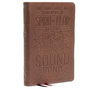 Nkjv, Personal Size Reference Bible, Verse Art Cover Collection, Genuine Leather, Brown, Red Letter, Comfort Print