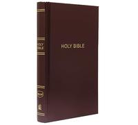 NKJV, Pew Bible, Hardcover, Burgundy, Red Letter, Comfort Print: Holy Bible, New King James Version