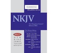 NKJV Pitt Minion Reference Bible, Black Goatskin Leather, Red-letter Text, NK446:XR