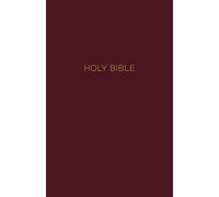 Nkjv, Reference Bible, Center-Column Giant Print, Leather-Look, Burgundy, Indexed, Red Letter Edition, Comfort Print