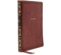 NKJV Reference Bible CenterColumn Giant Print Leathersoft Brown Red Letter Thumb Indexed Comfort Print Holy Bible New King James Version by Thomas Nelson Thomas Nelson (Auteur)