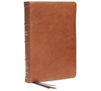 NKJV Reference Bible Classic VersebyVerse CenterColumn Premium Goatskin Leather Brown Premier Collection Red Letter Thumb Indexed Comfort Print Holy Bibl Thomas Nelson (Auteur)
