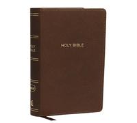 NKJV, Reference Bible, Compact Large Print, Leathersoft, Brown, Red Letter, Comfort Print: Holy Bible, New King James Version