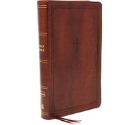 Nkjv, Reference Bible, Compact, Leathersoft, Brown, Red Letter Edition, Comfort Print