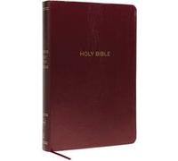 NKJV Reference Bible Super Giant Print LeatherLook Burgundy Red Letter Comfort Print Holy Bible New King James Version by Thomas Nelson Thomas Nelson (Auteur)