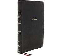 NKJV Holy Bible, Super Giant Print Reference Bible, Black Leathersoft, 43,000 Cross references, Red Letter, Comfort Print: New King James Version