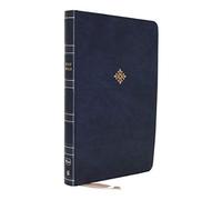 Nkjv, Reference Bible, Super Giant Print, Leathersoft, Blue, Red Letter Edition, Comfort Print