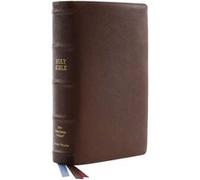 NKJV SingleColumn Reference Bible Premium Goatskin Leather Brown Premier Collection Comfort Print Holy Bible New King James Version by Thomas Nelson Thomas Nelson (Auteur)