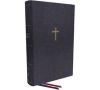 NKJV SingleColumn WideMargin Reference Bible Cloth over Board Blue Red Letter Comfort Print by Thomas Nelson Thomas Nelson (Auteur)