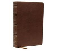 NKJV SingleColumn WideMargin Reference Bible Leathersoft Brown Red Letter Thumb Indexed Comfort Print by Thomas Nelson Thomas Nelson (Auteur)