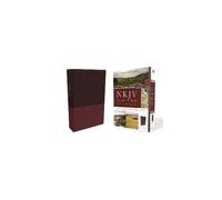 Nkjv Study Bible, Imitation Leather, Red, Full-Color, Red Letter Edition, Comfort Print