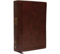 NKJV Study Bible Leathersoft Brown Comfort Print by Thomas Nelson Inconnu (Auteur)