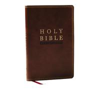 NKJV Super Giant Print New Testament, Brown Leathersoft, Red Letter, Comfort Print