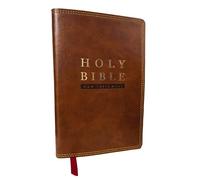 NKJV Super Giant Print New Testament, Brown Leathersoft, Red Letter, Comfort Print (Thumb Indexed)