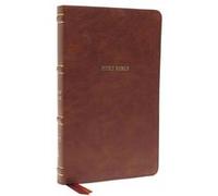NKJV Thinline Bible Leathersoft Brown Thumb Indexed Red Letter Comfort Print Holy Bible New King James Version by Thomas Nelson Thomas Nelson (Auteur)