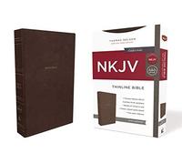 Nkjv, Thinline Bible, Leathersoft, Brown, Thumb Indexed, Red Letter Edition, Comfort Print