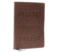NKJV Thinline Bible Verse Art Cover Collection Genuine Leather Brown Thumb Indexed Red Letter Comfort Print by Thomas Nelson Thomas Nelson (Auteur)