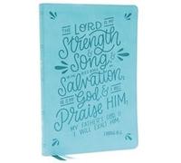 NKJV Thinline Bible Verse Art Cover Collection Leathersoft Teal Red Letter Comfort Print by Thomas Nelson Thomas Nelson (Auteur)
