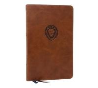 Bible NKJV New King James – édition jeunesse Thinline, Leathersoft marron, texte rouge