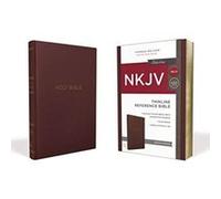 NKJV, Thinline Reference Bible, Leather-Look, Burgundy, Red Letter Edition, Comfort Print - [Version Originale] Inconnu (Auteur)