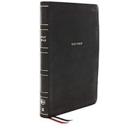 Nkjv, Thinline Reference Bible, Leathersoft, Black, Thumb Indexed, Red Letter Edition, Comfort Print