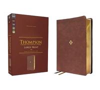 NKJV, Thompson Chain-Reference Bible, Large Print, Leathersoft, Brown, Red Letter, Comfort Print