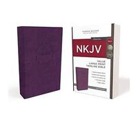 Nkjv, Value Thinline Bible, Large Print, Imitation Leather, Purple, Red Letter Edition