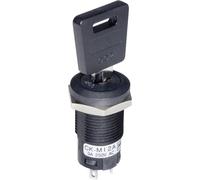 NKK Switches CKM12BFW01 CKM12BFW01 Commutateur à clé 250 V/AC 3 A 1 x On/On 1 x 90 ° 1 pc(s)