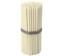 NKlaus - 100x Bougies d'autel blanches sans suie sans gouttes fines L 16cm cire de paraffine de qualité 36117