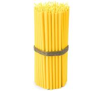 NKlaus - 100x Bougies jaunes sans suie, fines L 16cm Bougies d'offrande Cire de paraffine 36258