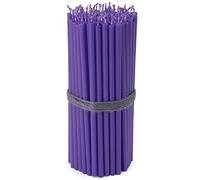 NKlaus - 100x Bougies violettes sans suie fines L 16cm Bougie rituelle Paraffine 36113