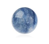 NKlaus 14916 Boule de calcite naturelle Bleu 40 mm Pierre précieuse de guérison spirituelle Décoration