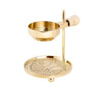 NKlaus 15864 Brûleur d'encens réglable pour encens Doré 11 cm de haut