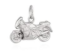NKlaus 18x10,5mm Pendentif Moto 925 argent représentation détaillée 13768