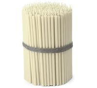 NKlaus - 250x Bougies d'autel blanches sans suie sans gouttes fines L 16cm cire de paraffine premium 36117