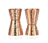 NKlaus 2x Jigger 4 cl 6 armètre double mesure en cuivre 100% pur - Parfait pour les cocktails comme le Moscow Mule de 40 ml et 60 ml14243