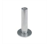 NKlaus 2X Porte-Bougies 12cm de Haut Chandelier - Optique Chrome Porte-Bougies de baptême pour Bougies de Table jusqu'à Ø 2cm Bougies Tige Décoration de Mariage 2866