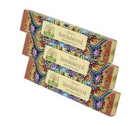 NKlaus 3X Bâtonnets d'encens de Mysore en bois de santal - 45g d'encens naturel de l'Inde, masala roulés à la main, apaisant, traditionnel et aromatique